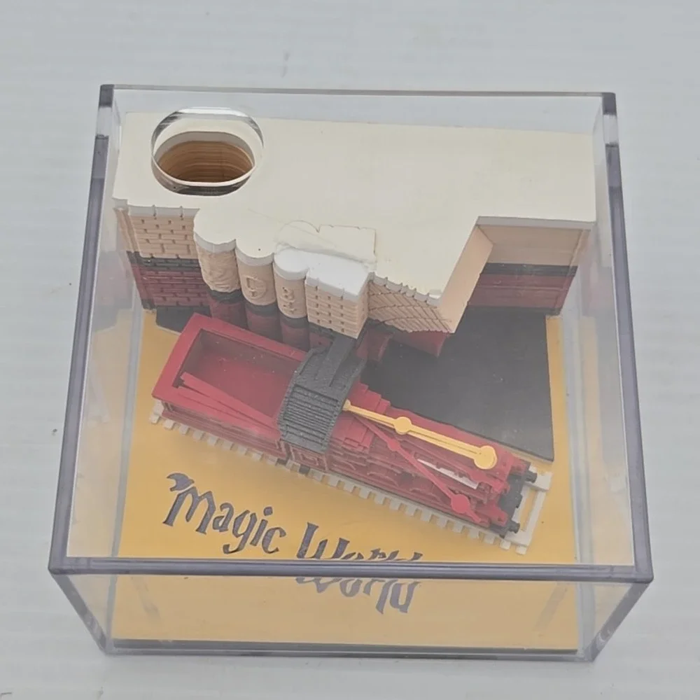 Magic train 3D memo pad‎ In Display Case Harry Potter London To Hogwarts